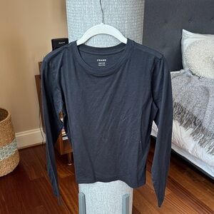 Frame Denim Black Long Sleeve Tee